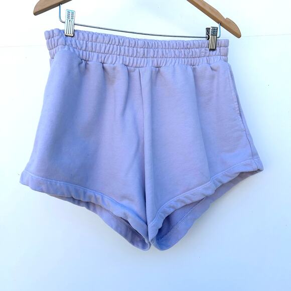 Daily Drills Set Vintage Crew Sweatshirt Super Shorts Lilac Purple Medium Large - Picture 8 of 13